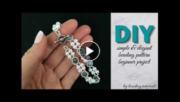 Beads bracelet making-beading tutorial for beginers. Easy beading pattern