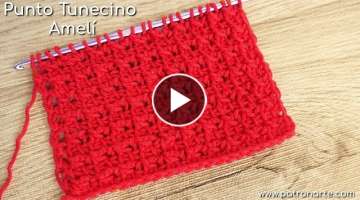 Punto Tunecino Amelí de Crochet Tunecino | Aprende Crochet Tunecino Paso a Paso