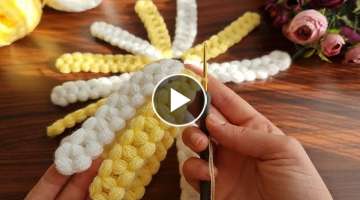 How to make easy crochet motif, throw pillow model.