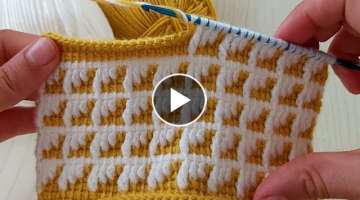 Super tunisian crochet knitting