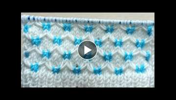 Wonderful eye-catching, very easy pith knitting pattern with two needles