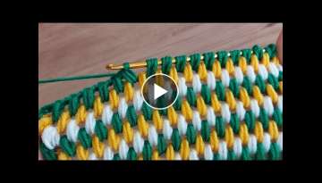 Super easy tutorial knitting tunisian 