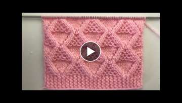 Knitting Stitch Pattern For Sweaters and Jacket