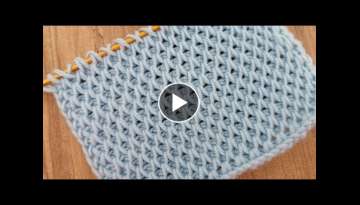 Super Easy Tunisian Knitting - Çok Kolay Çok Güzel Tunus İşi Örgü Modeli