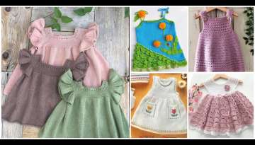 How to make a baby girl knit dress