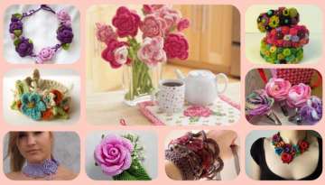  Different crochet rose designs