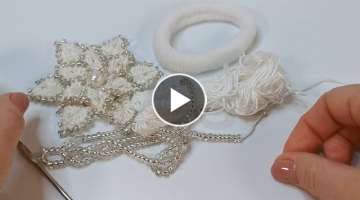 How to Crochet a Scrunchie with Flower