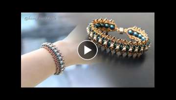 Centipede beaded bracelet. How to make jewelry. Beading tutorial