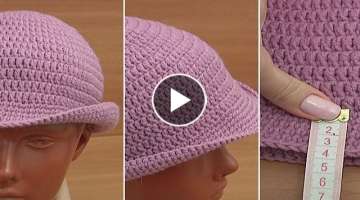 SEASONAL TREND AUTUMN-WINTER Crochet Bucket Hat-SO EASY