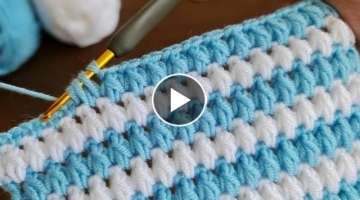 Easy Crochet Baby Blanket Knitting For Beginners... Çok Kolay Gösterişli Tığ İşi Örgü M...
