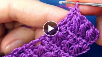 Crochet: How to Crochet Star Puff Stitch.