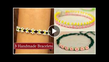 3 Handmade Flower Bracelet Ideas 