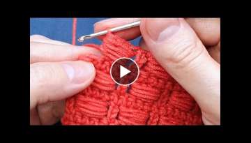 Easy Crochet: How to Crochet Horizontal Puff Stitch for beginners.