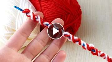 Tunisian crochet easy knitting