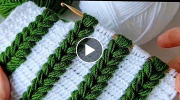 Super esay tunisan knitting Crochet beybi blanket Tunus işi örgü modeli