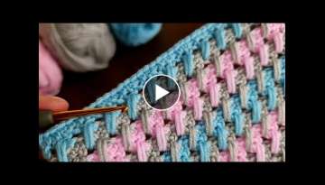 Easy Crochet Baby Blanket Knitting For Beginners... Çok Kolay Hızlı Örülebilen Tığ İşi ...