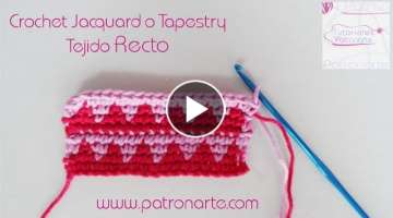 Tapestry Crochet Paso a Paso | Crochet Jacquard Recto