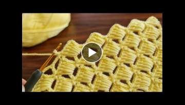 Super Easy Beautiful Crochet Knitting Baby Blanket - Tığ İşi Çok Kolay Battaniye Yelek Örg...