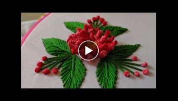 Hand Embroidery Flower design 