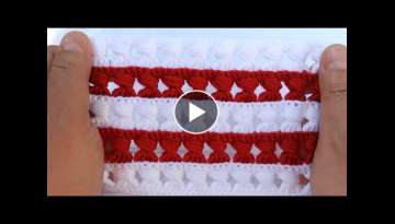 Very easy crochet knitting model that fascinates with its appearance
