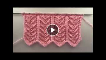 Knitting Stitch Pattern For Ladies Sweater/Cardigan/Frock