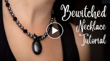 Hocus Pocus Inspired Halloween Necklace Tutorial | How to make a beaded necklace