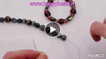 Beading Tutorial to attach a simple clasp to Flexrite string for making bracelets and necklaces.