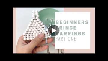 Beginners Brick Stitch Beading Tutorial for Fringe Earrings | Part One