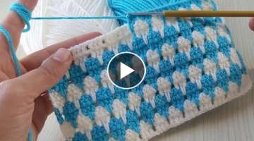 How to make a crochet knitted blanket