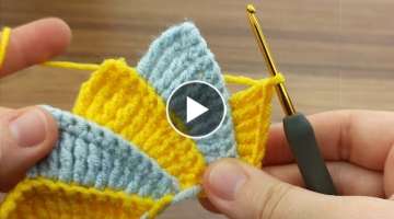 Süper beautiful motif crochet knitting model / çok kolay tığ işi motif yapımı