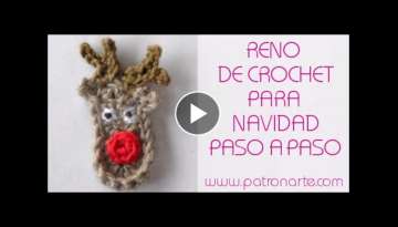 Reno de Crochet para navidad