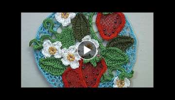Crochet LACE/Beautiful composition in Irish lace technique