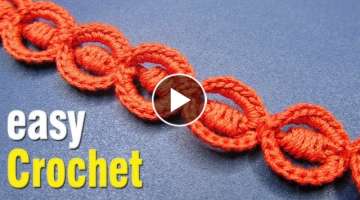 How to Crochet a Simple Lace Cord for beginners