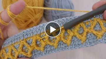 Super Very Easy Crochet Knitting Baby Blanket Pattern 
