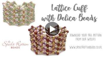 Lattice Bracelet Tutorial with Delica Beads - Beading Tutorial