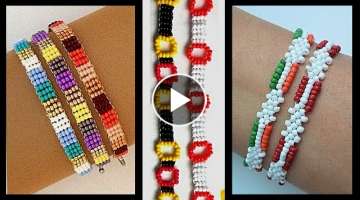 DIY BRACELETS with seed beads. BEADING TUTORIALS