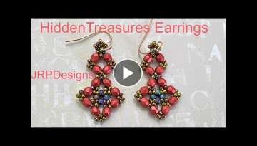 Hidden Treasures Earrings beading tutorial