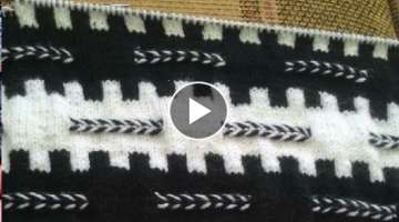 Knitting two colour design||knitting design sweater||Cardigan design #knittingdesign #knitting