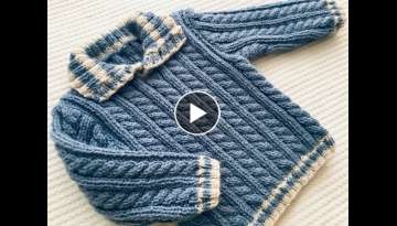 Suéter, jersey tejido para niño Parte 1 ¡Paso a paso!