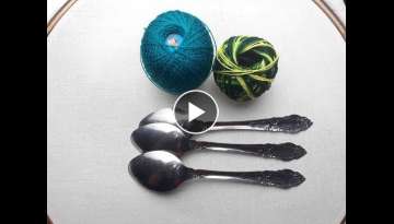 Amazing Sewing Tricks | Make three leaf Design spoon trickS