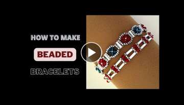 How to make beaded bracelets. Beginner beading tutorial.