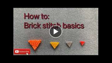 Brick stitch beading tutorial, easy how to guide.