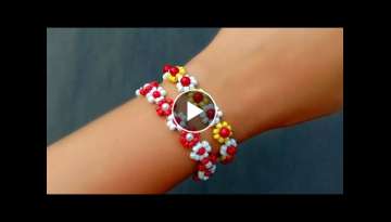 Very Cute Daisy Flower Bracelet
