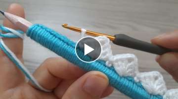 5 minutes craft Art Crochet Knitting with pencil 
