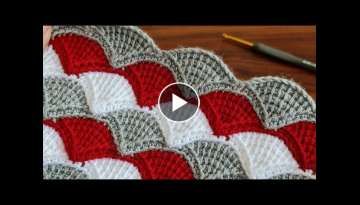 Super Easy Tunisian Knitting Crochet Baby Blanket - Şahane Tunus İşi Örgü Modeli.. ❤❤❤