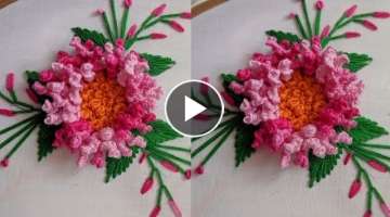 Different Brazilian Stitch Flower Design