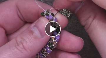 Learn the Basics of the Russian Spiral Stitch - A Beading Tutorial by Aura Crystals