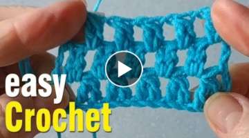 Crochet: How to Crochet a Staggered Double Crochet Pairs