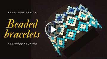 beads bracelets design. beading tutorial. Beginner beading patterns