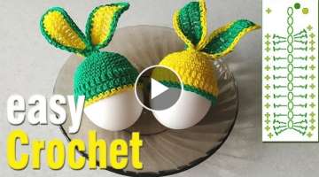 Crochet: How to Crochet Easter Bunny Hat Egg